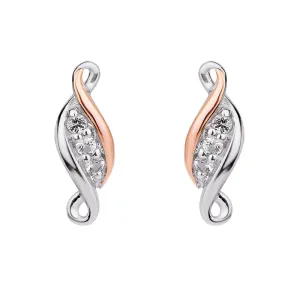 Clogau Jewellery Clogau Past Present Future Sterling Silver Stud Earrings