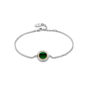 Clogau Jewellery Clogau Reflections of Padarn Silver and Malachite Bracelet