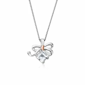 Clogau Jewellery Clogau Sterling Silver Christmas Bow Necklace