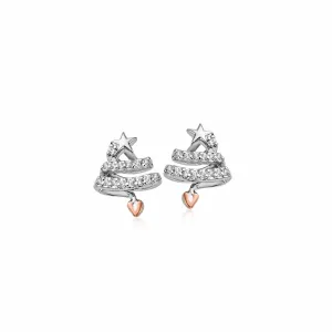 Clogau Jewellery Clogau Sterling Silver Christmas Tree Stud Earrings
