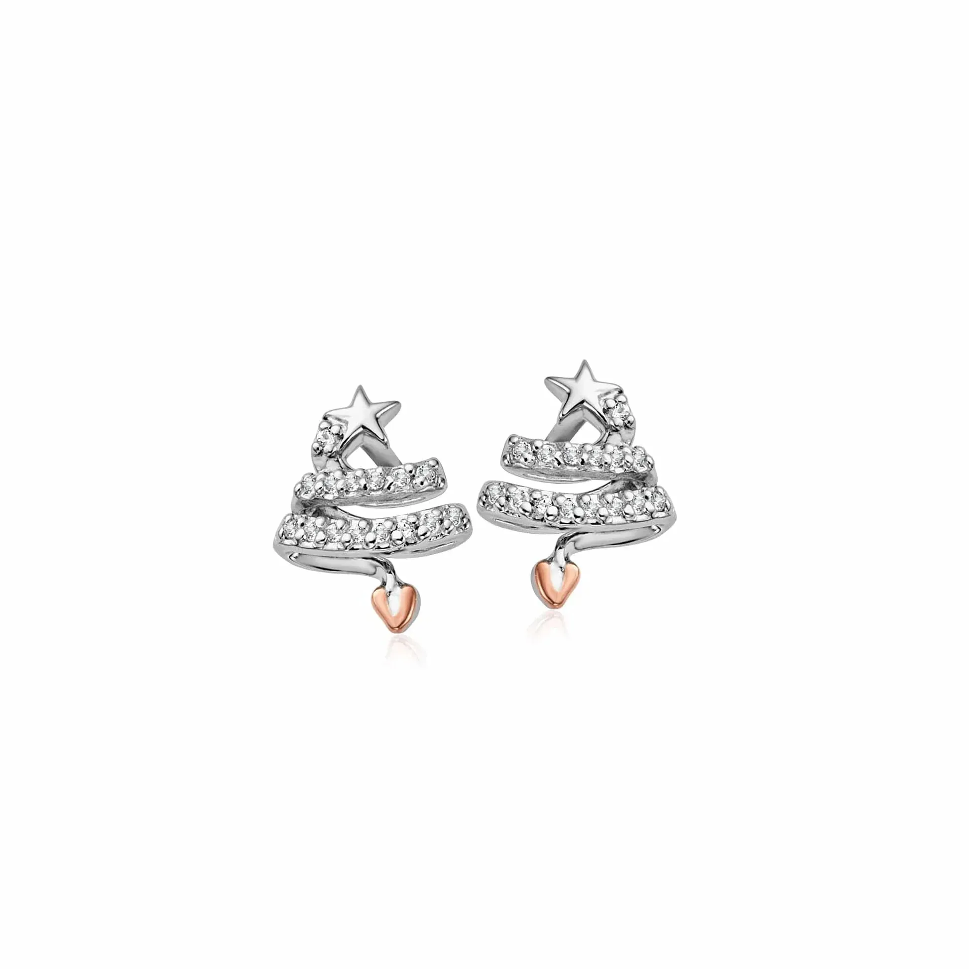 Clogau Jewellery Clogau Sterling Silver Christmas Tree Stud Earrings