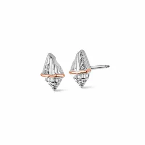 Clogau Jewellery Clogau Sterling Silver Sounds of the Sea Stud Earrings