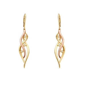 Clogau Jewellery Clogau Swallow Falls 18ct Gold Diamond Drop Earrings
