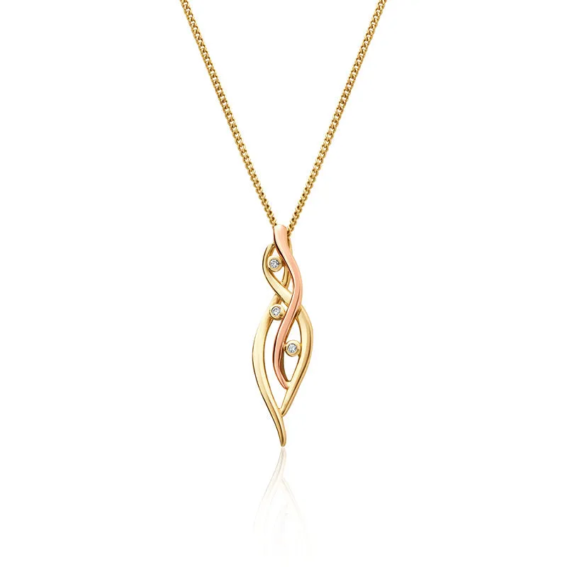 Clogau Jewellery Clogau Swallow Falls 18ct Gold Diamond Pendant