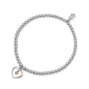 Clogau Jewellery Clogau Tree of Life Heart Affinity Sterling Silver Beaded Bracelet