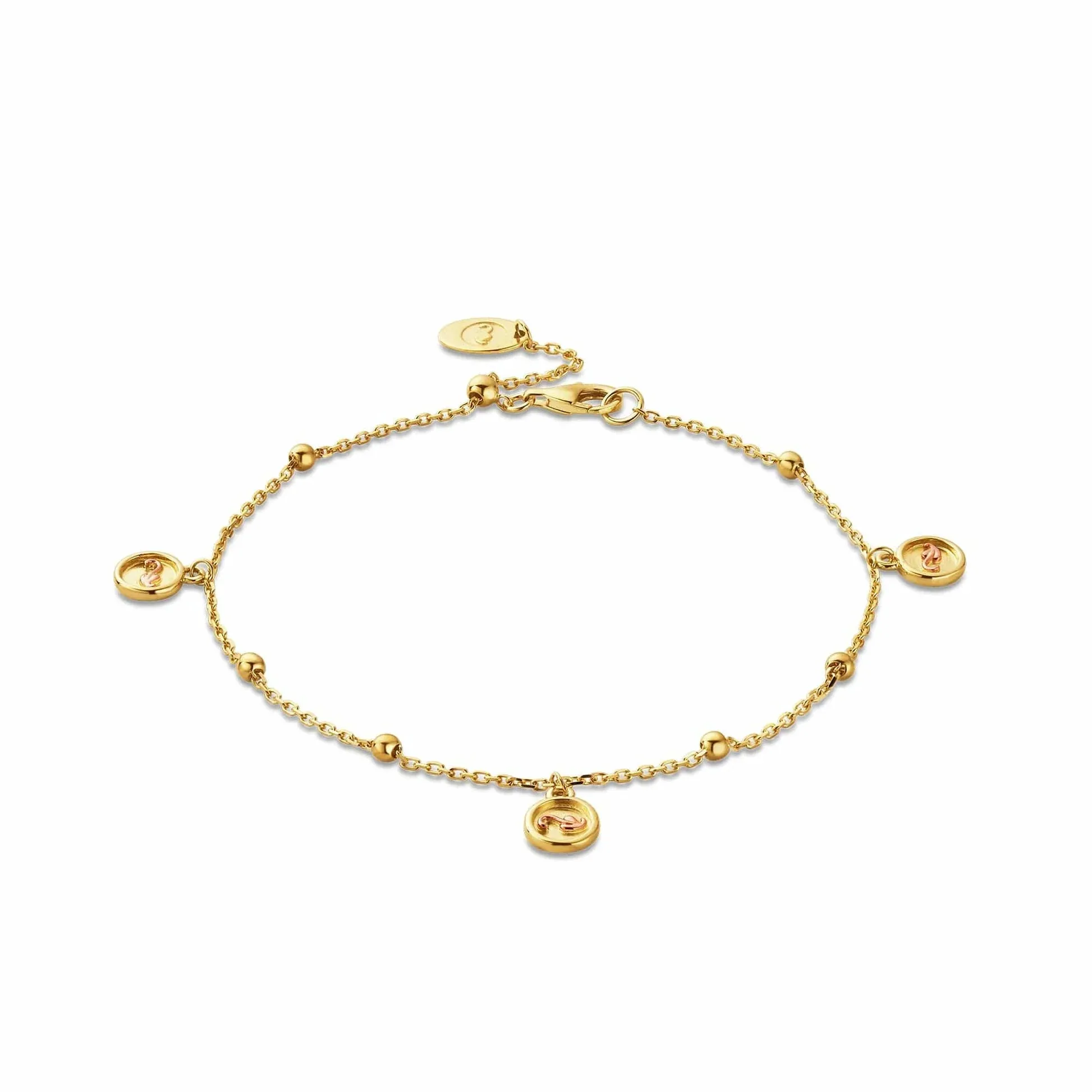 Clogau Jewellery Clogau Tree of Life Insignia 9ct Yellow Gold Drop Bracelet