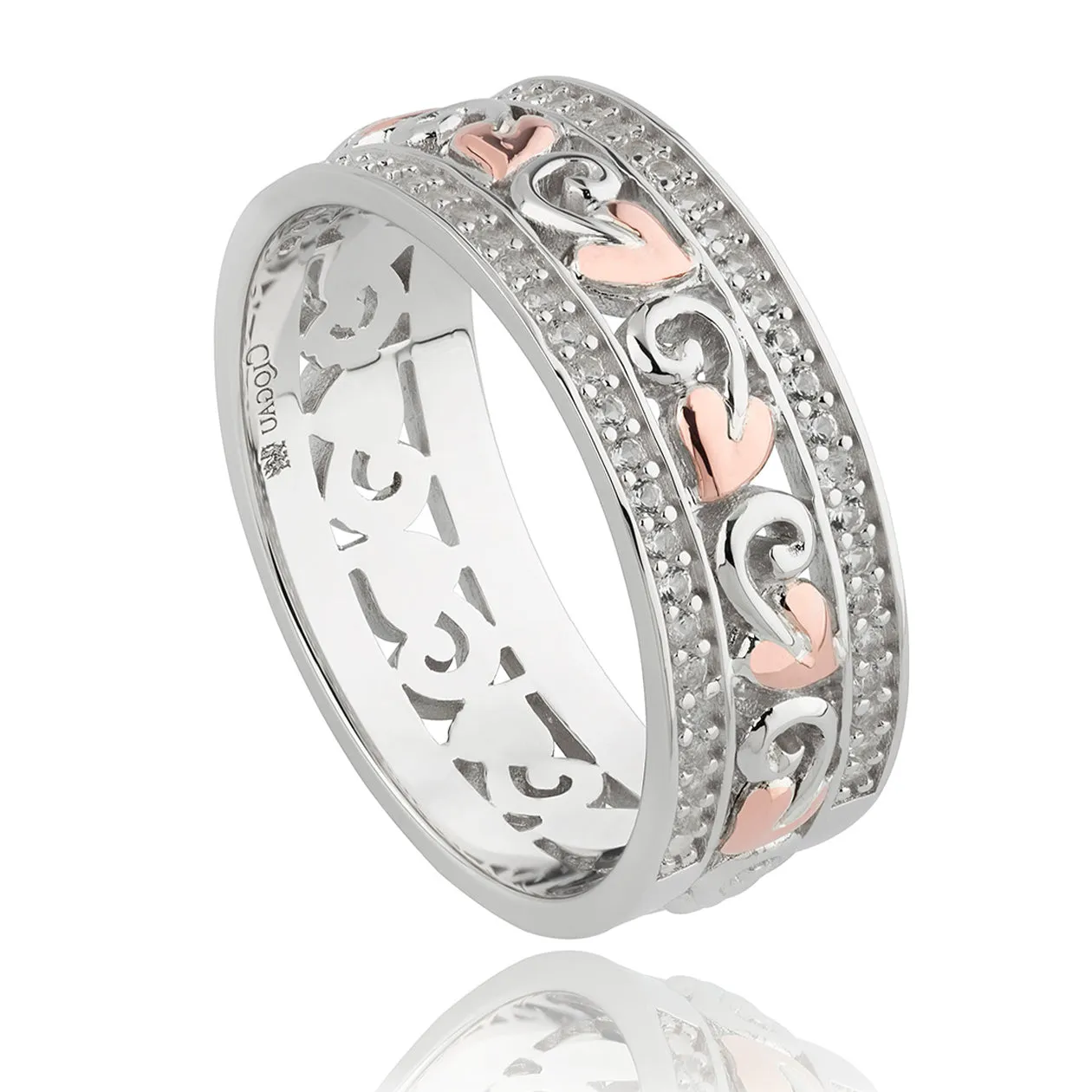 Clogau Jewellery Clogau Tree of Life Sterling Silver Bar Wide Ring D