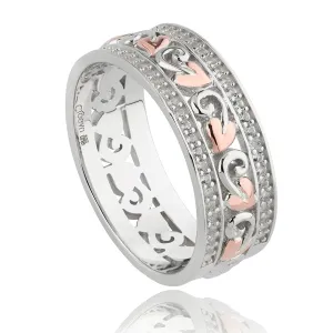 Clogau Jewellery Clogau Tree of Life Sterling Silver Bar Wide Ring D