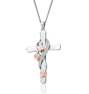 Clogau Jewellery Clogau Tree of Life Sterling Silver Cross Vine Pendant