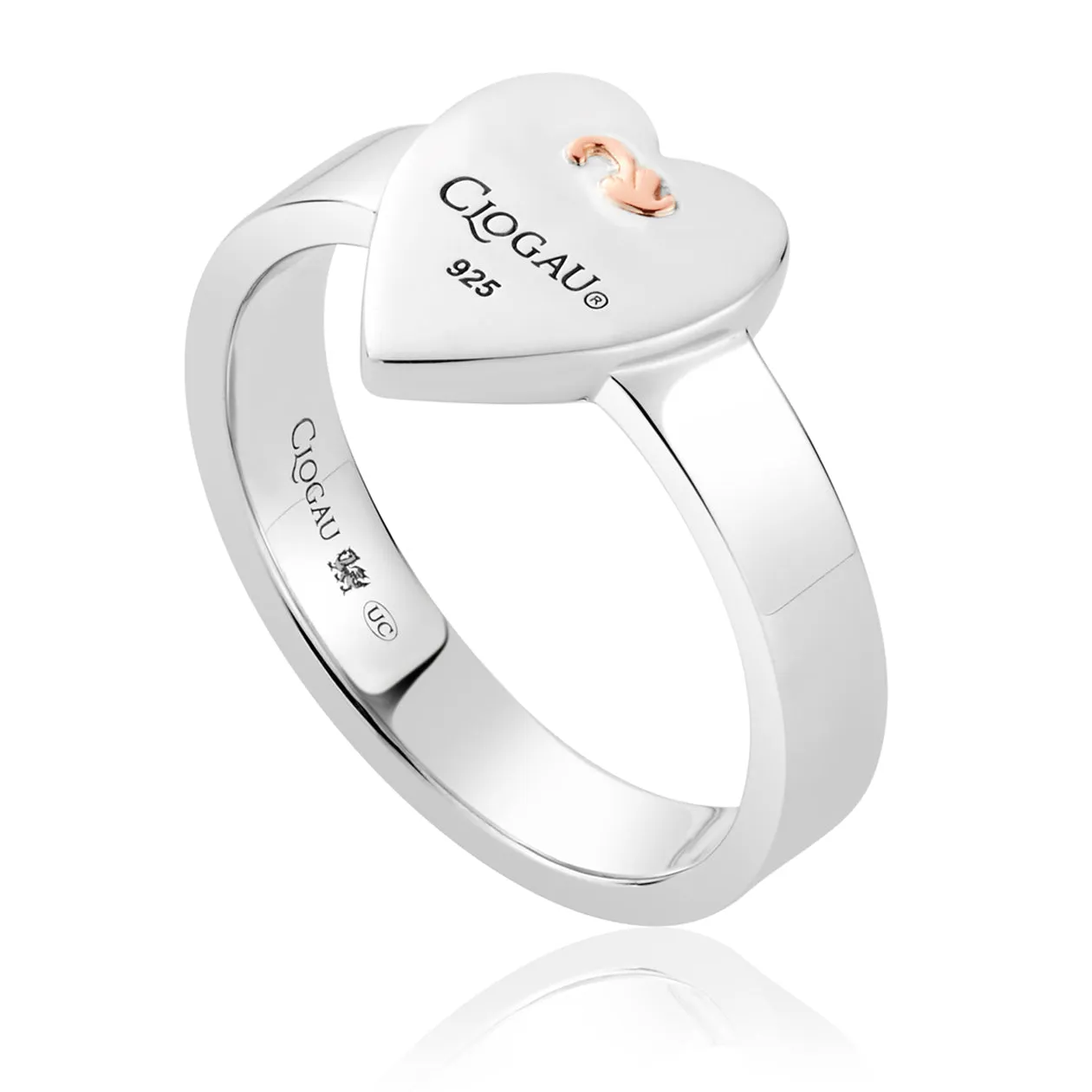 Clogau Jewellery Clogau Tree of Life Sterling Silver Insignia Heart Ring D