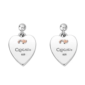 Clogau Jewellery Clogau Tree of Life Sterling Silver Insignia Heart Stud Earrings D