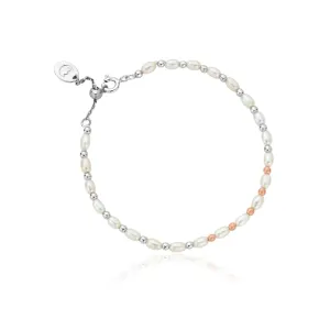 Clogau Jewellery Clogau Welsh Beachcomber Sterling Silver Freshwater Pearl Adjustable Bracelet