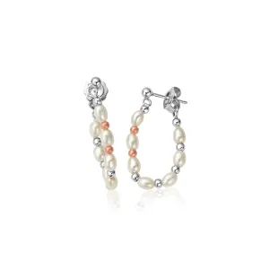 Clogau Jewellery Clogau Welsh Beachcomber Sterling Silver Freshwater Pearl Drop Earrings