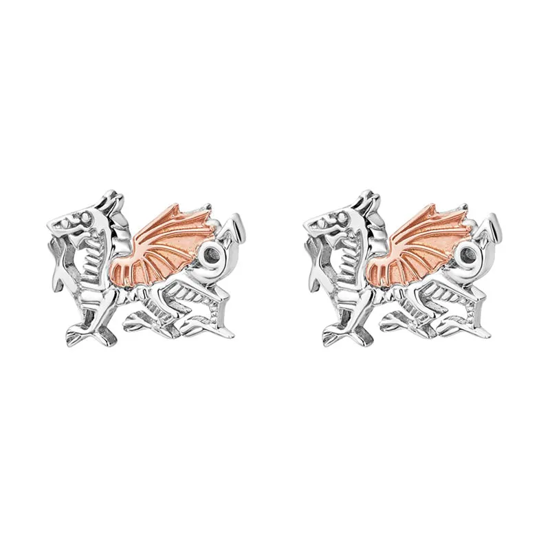 Clogau Jewellery Clogau Welsh Dragon Sterling Silver Stud Earrings