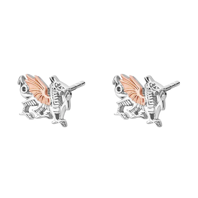 Clogau Jewellery Clogau Welsh Dragon Sterling Silver Stud Earrings