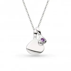 Coast February Birthstone Tag AM RP 18" Necklace 9102AM Kit Heath Jewelry And Accessories