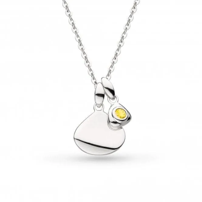 Coast November Birthstone Tag CT RP 18" Necklace 9102CT Kit Heath Jewelry And Accessories
