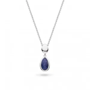 Coast Pebble Azure Gemstone Duo Droplet Necklace 90173LP Kit Heath Jewelry And Accessories
