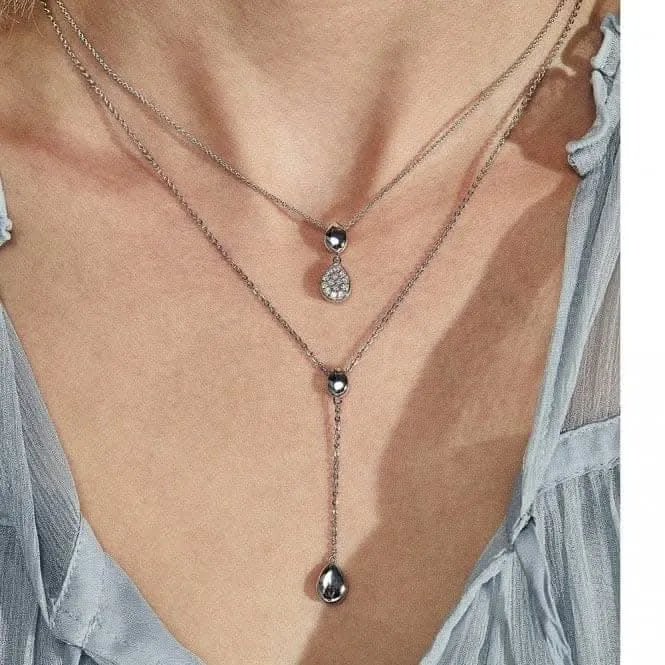 Coast Pebble Glisten Cubic Zirconia 18" Necklace 90188CZ Kit Heath Jewelry And Accessories
