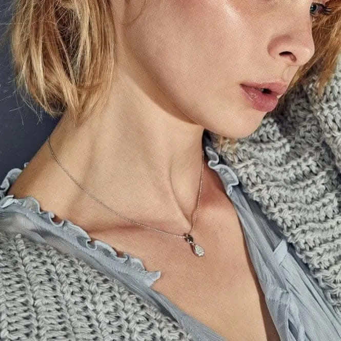 Coast Pebble Glisten Cubic Zirconia 18" Necklace 90188CZ Kit Heath Jewelry And Accessories
