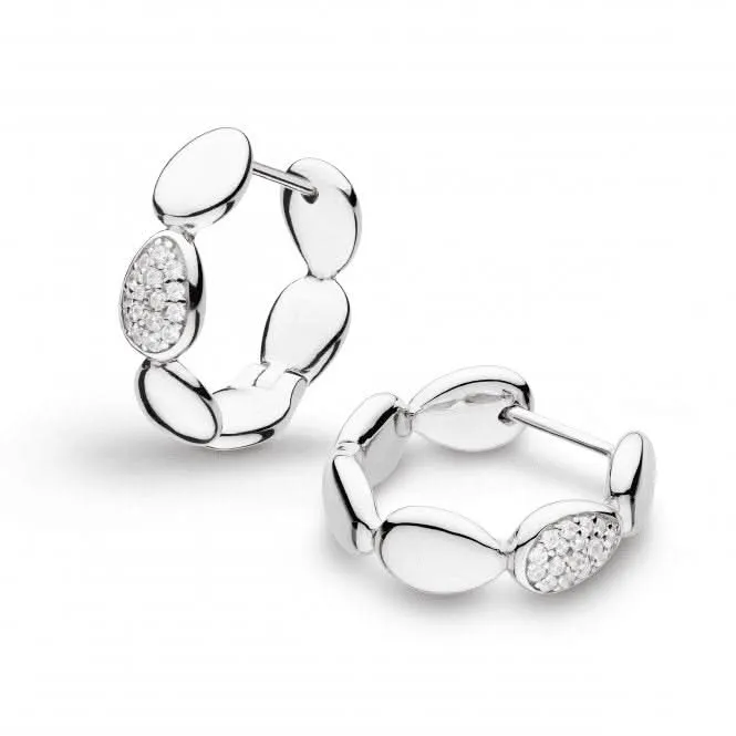Coast Pebble Glisten Zirconia Hinged Hoop Earrings 50188CZ Kit Heath Jewelry And Accessories