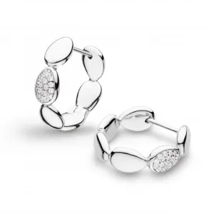 Coast Pebble Glisten Zirconia Hinged Hoop Earrings 50188CZ Kit Heath Jewelry And Accessories