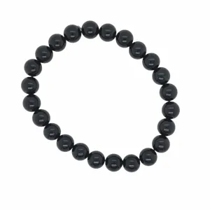 Crystals & Beaded Jewellery Crystal Bracelet - 8mm Obsidian Elastic Bracelet