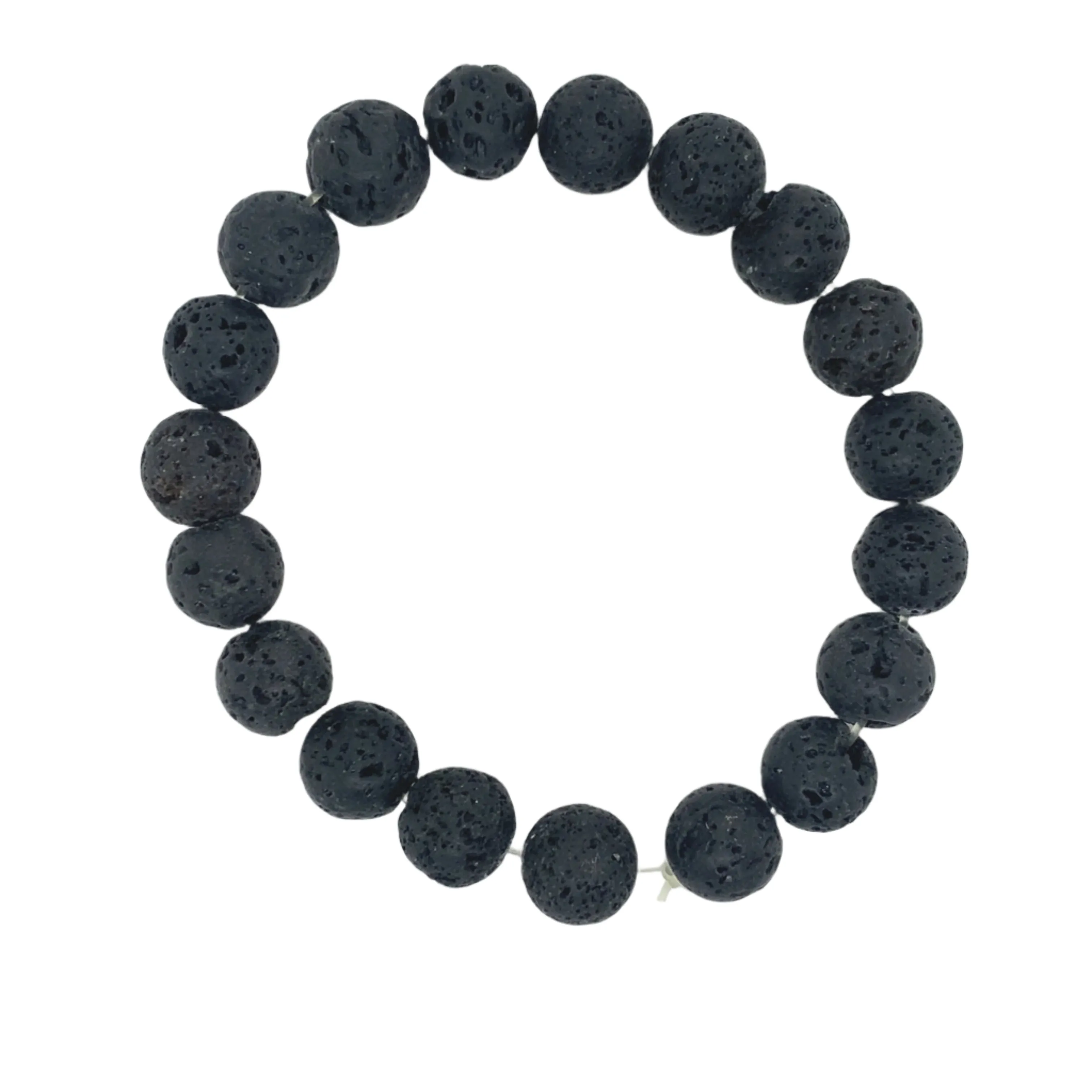 Crystals & Beaded Jewellery Crystal Bracelet - Black Lava Stone