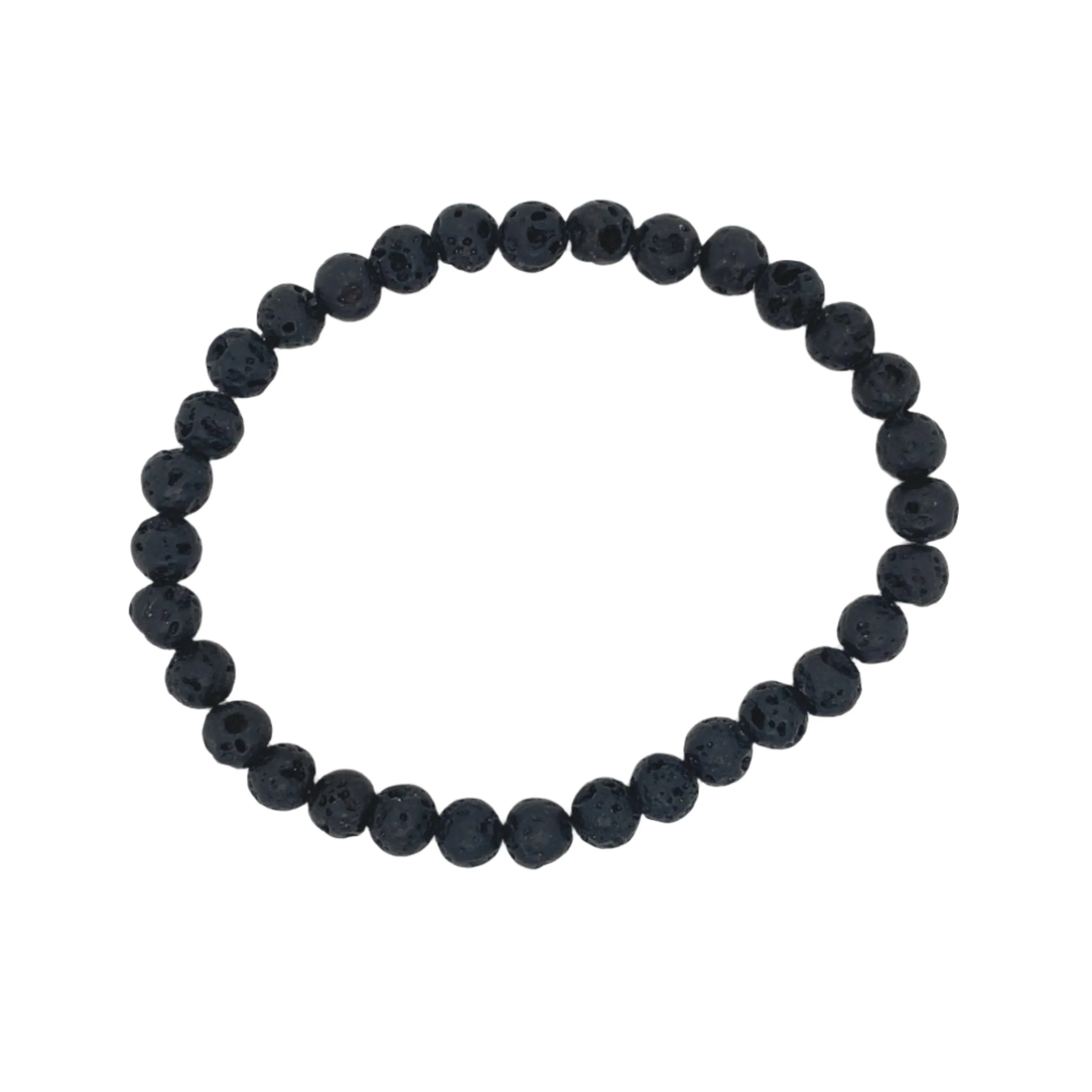 Crystals & Beaded Jewellery Crystal Bracelet - Black Lava Stone