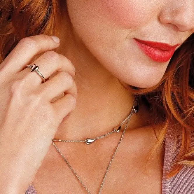 Desire Kiss Blush Heart 18" Station Necklace 90501RRP Kit Heath Jewelry And Accessories