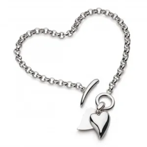 Desire Love Duet Heart 7.5" T- Bar Bracelet 70507RP Kit Heath Jewelry And Accessories