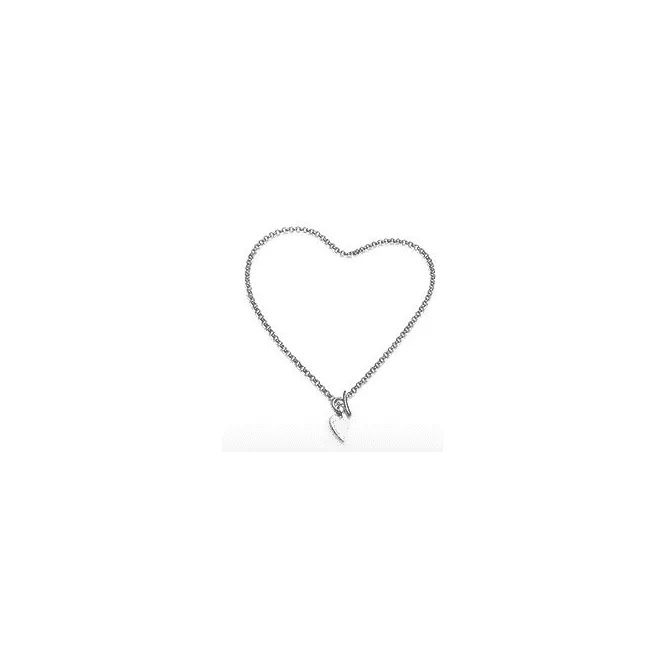 Desire Love Note Heart 16" T-Bar Necklace 90517RP Kit Heath Jewelry And Accessories