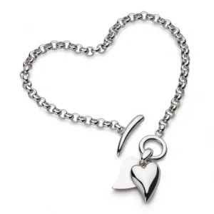 Desire Love Note Heart 7.5" T-Bar Bracelet 70517RP Kit Heath Jewelry And Accessories
