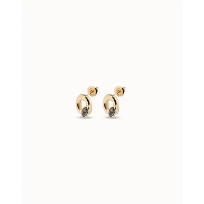 Details Black Metal Faceted Crystal Earrings PEN0899NGRORO0U Unode50 Jewelry And Accessories