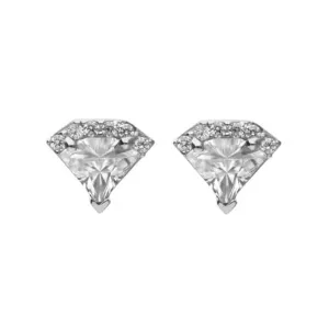 Diamiond Shaped Pave Stud Earrings E6057 Diamonfire Jewellery