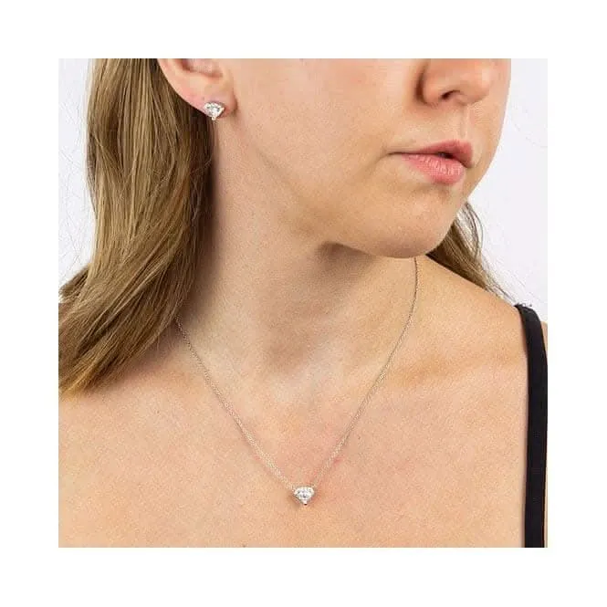 Diamiond Shaped Pave Stud Earrings E6057 Diamonfire Jewellery