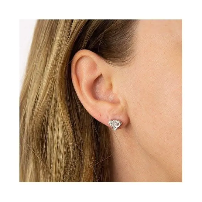 Diamiond Shaped Pave Stud Earrings E6057 Diamonfire Jewellery