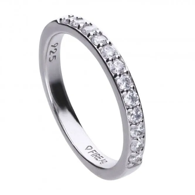 Diamonfire Silver White Zirconia Ring R3645 Diamonfire Jewellery