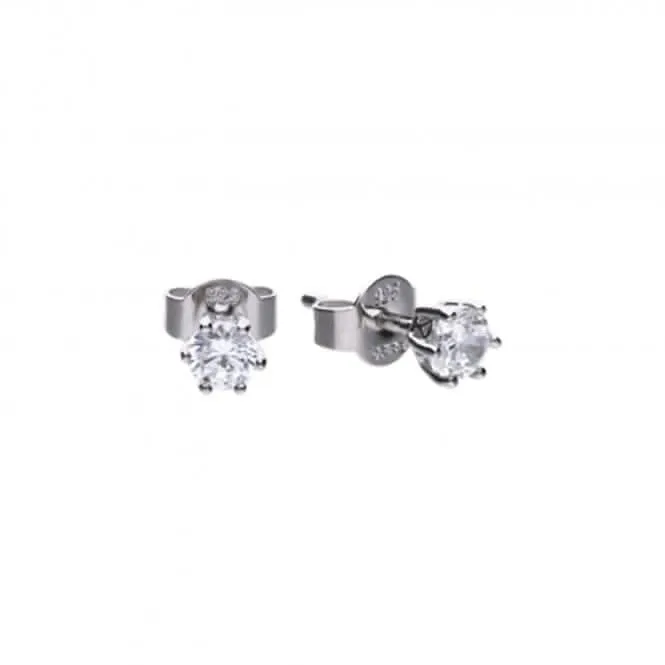 Diamonfire White Zirconia Prong Setting Solitaire Earrings E5583 Diamonfire Jewellery