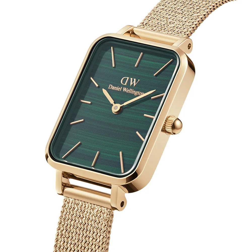 Dress Womens Watches Daniel Wellington DW00100561 Quadro Pressed Evergold