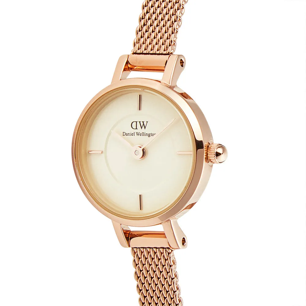 Dress Womens Watches Daniel Wellington DW00100741 Petite Mini Champagne Melrose