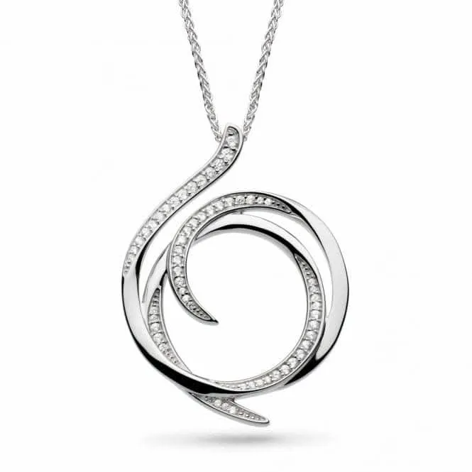 Entwine Helix Wrap Pave Grande Necklace 90237CZ Kit Heath Jewelry And Accessories