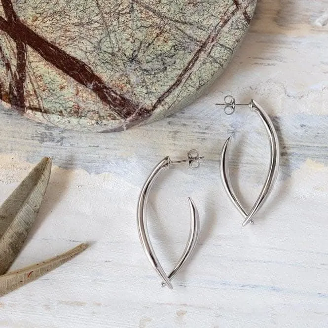 Entwine Twine Twist Link Grande Hoop Earrings 60228RP Kit Heath Jewelry And Accessories