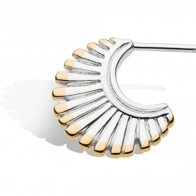 Essence Radiance 18ct Gold Plated Stud Hoop Earrings 41151GRP Kit Heath Jewelry And Accessories