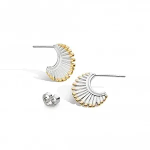 Essence Radiance 18ct Gold Plated Stud Hoop Earrings 41151GRP Kit Heath Jewelry And Accessories
