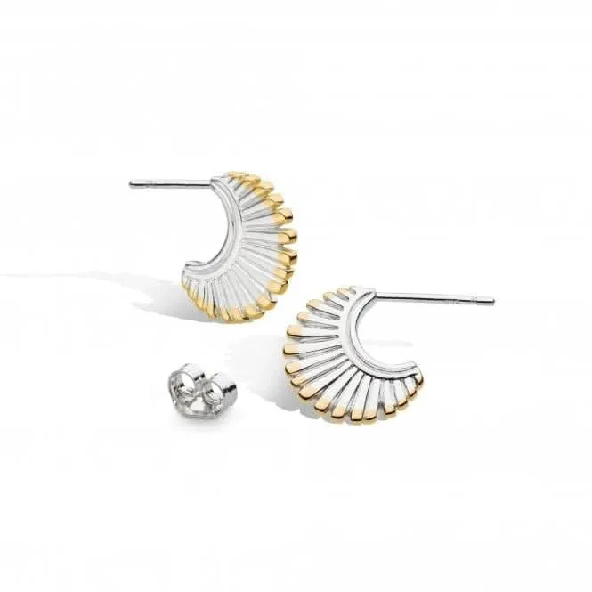 Essence Radiance 18ct Gold Plated Stud Hoop Earrings 41151GRP Kit Heath Jewelry And Accessories