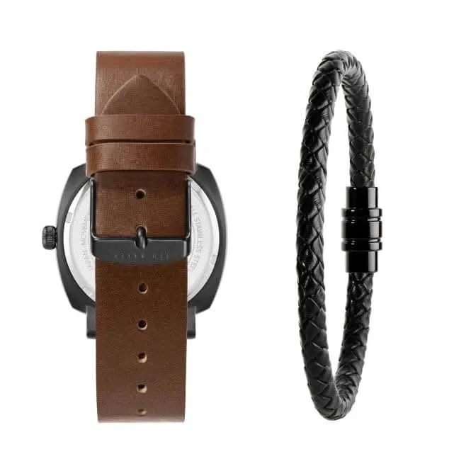 Gents Caine Multifunction Steel Brown Watch BKGFW2221