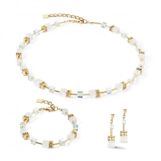 GeoCUBE® Iconic Nature White-Gold Bracelet 3018/30-1416 Coeur De Lion Jewellery