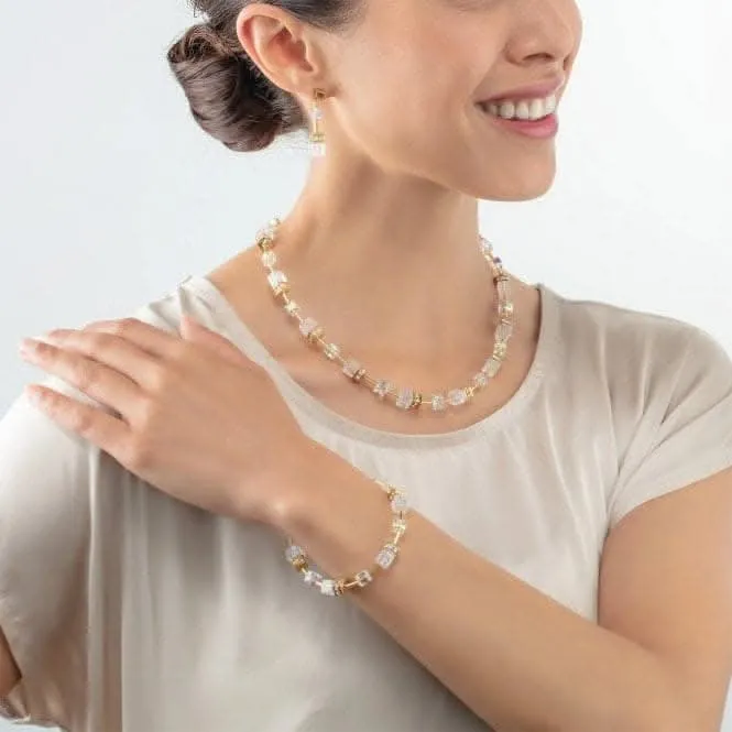 GeoCUBE® Iconic Nature White-Gold Bracelet 3018/30-1416 Coeur De Lion Jewellery