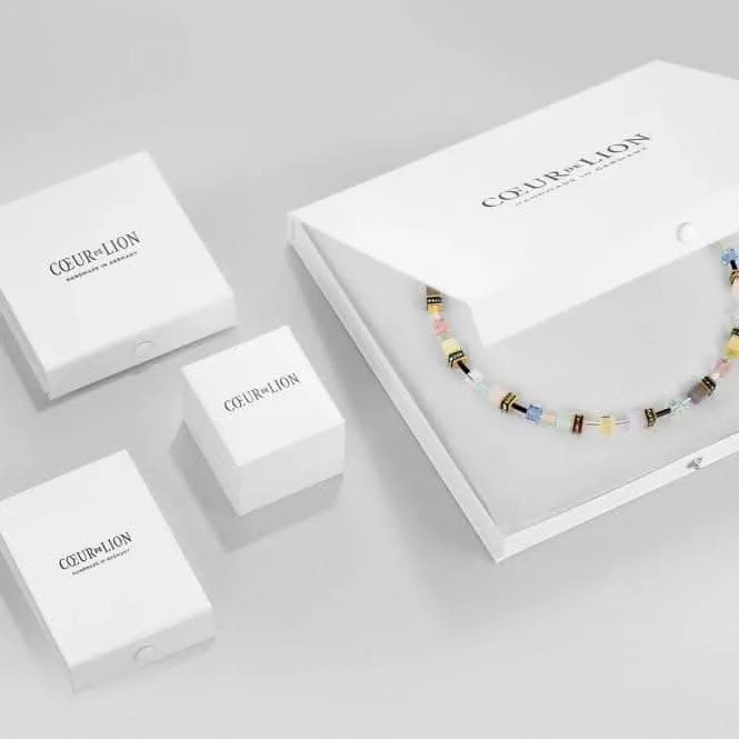 GeoCUBE® Iconic Nature White-Gold Bracelet 3018/30-1416 Coeur De Lion Jewellery